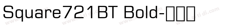 Square721BT Bold字体转换